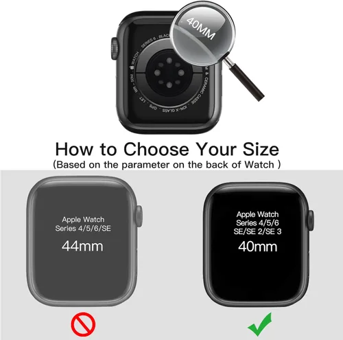 Miniatura 2 de JETech Funda con protector de pantalla para Apple Watch SE 3/2/1 (2025/2022/2020)/Series 6 5 4 de 1.575 pulgadas, cubierta protectora total, Negro