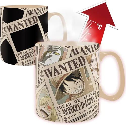 Miniatura 9 de ABYSTYLE Taza One Piece Wanted Heat Change de 16 onzas líquidas Anime Manga Drinkware Home & Kitchen Merch Gift (ABYPCK203_US)