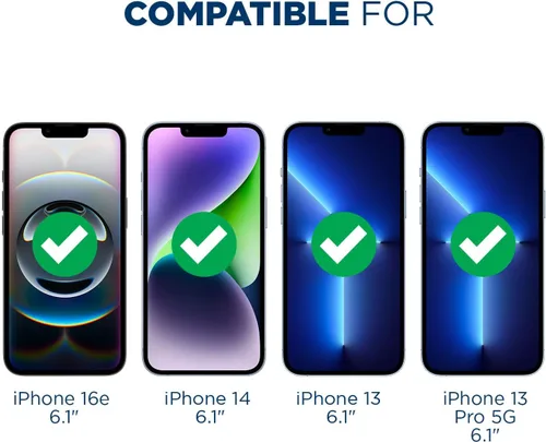 Miniatura 2 de Tech Armor 1 paquete de protector de pantalla de vidrio balístico de privacidad compatible con Apple iPhone 14 (2022), iPhone 13 y iPhone 13 Pro