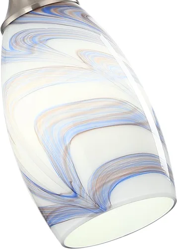Miniatura 19 de karyfine Mini lámparas colgantes de vidrio artístico para isla de cocina, hechas a mano en color teja con vidrio dorado, iluminación colgante
