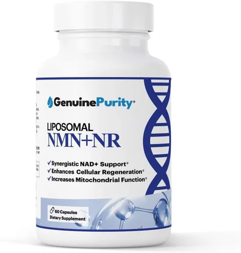 Suplemento liposomal NMN + NR - 60 cápsulas veganas para apoyar la salud celular, la energía y los niveles de NAD+ - Fabricado en Estados Unidos,