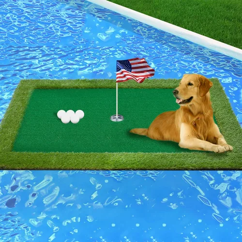Miniatura 7 de Verde de golf flotante para piscina, varios tamaños (35"x24"/47"x35"/63"x47") para adaptarse a tus necesidades, green de chipping flotante, ideal