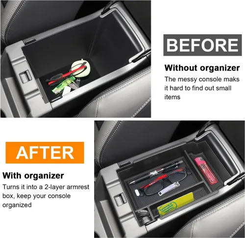 Miniatura 2 de Organizador de consola central MOCHENT para accesorios Subaru Crosstrek 2024 2025 2026 y bandeja de consola Subaru Impreza 2024-2026, accesorios