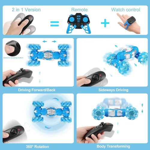 Miniatura 3 de BEMITON Coches RC de Control Remoto para Niños, Coche de Acrobacias RC con Sensor de Gestos Regalos para Niños de 6 7 8-12 9 10 11 Años, Camión