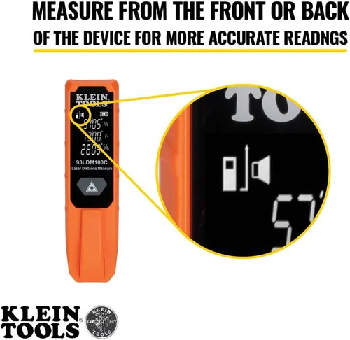 Miniatura 3 de Klein Tools Laser Distance Measure, Measures in Feet, Inches, Meters