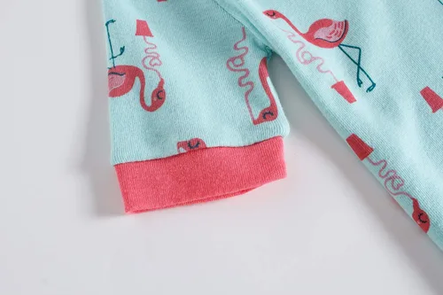 Miniatura 6 de KikizYe - Conjunto de pijama de manga corta para niñas pequeñas, 100% algodón