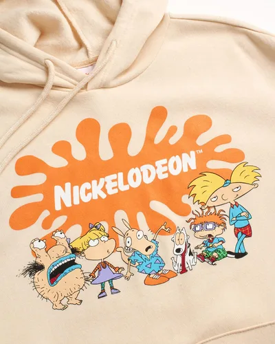 Miniatura 5 de Nickelodeon - Sudadera con capucha para hombre, diseño retro de los años 90 Nick Splat de dibujos animados