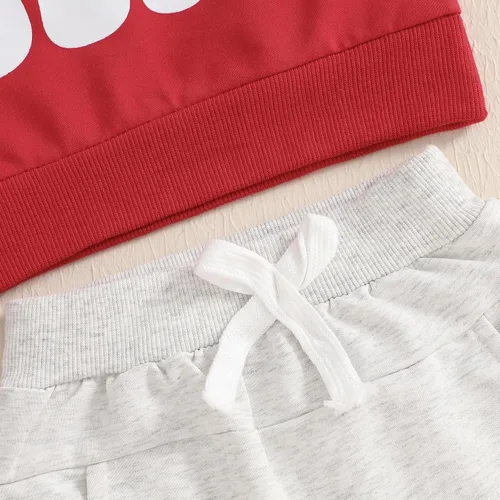 Miniatura 148 de BemeyourBBs Conjunto divertido de sudadera y pantalones de manga larga con letras divertidas para bebé niño y niño