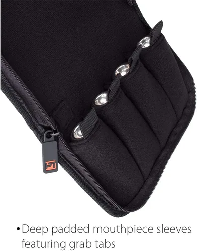 Miniatura 5 de Protec Bolsa para boquilla de trompeta (4 piezas) Nylon camuflaje con cierre de cremallera, modelo A221CAMO Camouflaje