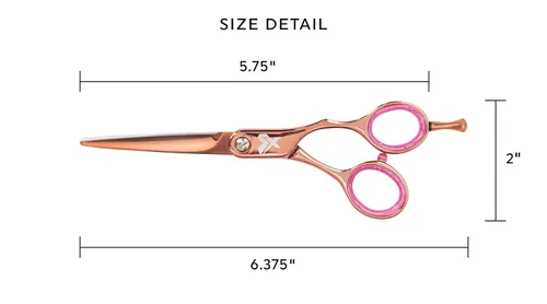 Miniatura 2 de Cricket Shear Xpressions - Tijeras profesionales de corte de pelo de 5.75 pulgadas, tijeras de barbero, acero inoxidable japonés, silenciador
