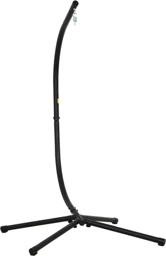 Soporte en C para silla colgante, para interiores y exteriores, de acero sólido y resistente, listo para usar en tu porche, capacidad de 330 libras,