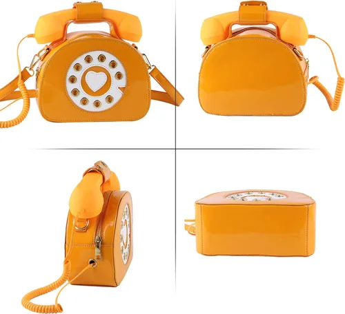 Miniatura 15 de Oweisong Divertido bolso de teléfono para mujer, bolso cruzado de hombro con asa superior para teléfono