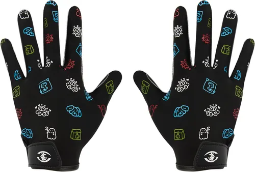 Miniatura 9 de Guantes de receptor de fútbol americano juvenil, guantes de fútbol americano con agarre de silicona para niños y niñas con Super Stick