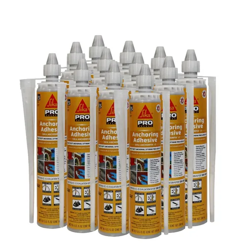 Miniatura 9 de SIKA AnchorFix-2 Adhesivo de anclaje súper resistente, sistema de dos componentes para varillas roscadas en hormigón, 10.1 onzas líquidas, curado