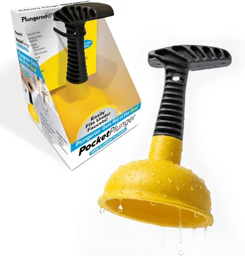 Posicionador de fregadero, potente mini émbolo con mango corto, pequeña herramienta de desatascamiento fácil de usar para desagües de baño, ducha,