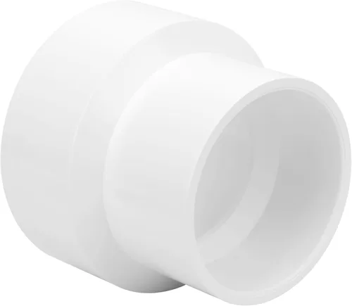 Miniatura 9 de Paquete de 2 adaptadores de acoplamiento reductor de PVC DWV de 3 x 2 pulgadas (enchufe x zócalo) Schedule 40 PVC DWV Reductor Acoplamiento