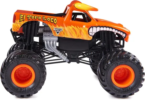 Miniatura 3 de Monster Jam, Camión monstruo oficial de El Toro Loco, vehículo de colección fundido a presión, escala 1:24, juguetes para niños a partir de 3 años