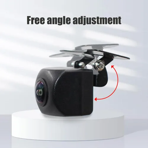 Miniatura 3 de Miytsya 1 PC Cámara de respaldo para auto, 130° de súper ángulo amplio y vista trasera/frontal universal, cámara metálica universal, lentes