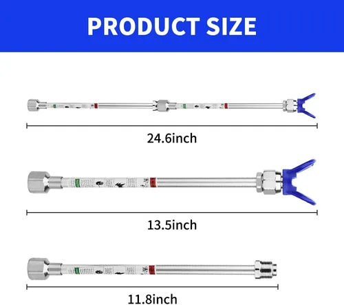 Miniatura 2 de Start sailingup - 2 postes de extensión para pistola de pintura sin aire + boquilla rociadora sin aire, repuesto G7/8-14 para pistolas de pintura