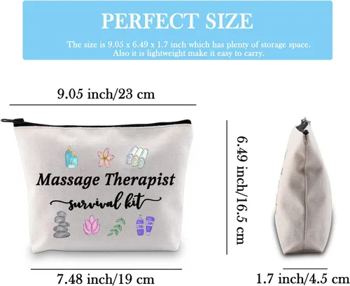 Miniatura 2 de GJTIM Terapia de masaje Regalo de graduación Masaje Terapeuta Kit de supervivencia Bolsa de maquillaje Bolsa de maquillaje, Kit de supervivencia