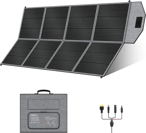 Miniatura 9 de 100W Portable Solar Panel for Power Station Generator, 19.8V Foldable Solar Cell with High-Efficiency Battery, IP65 Waterproof, Solar Charger for