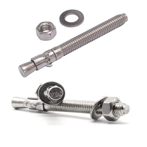 Miniatura 7 de Anclaje de hormigón de 1/2" x 2-3/4", anclaje de cuña de acero inoxidable 304 con excelente rendimiento antioxidante, kit de anclajes y tornillos