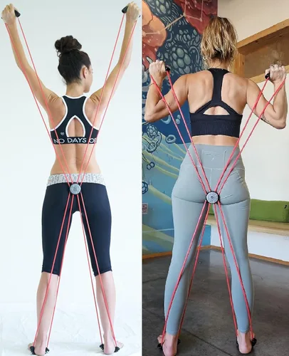 Miniatura 4 de Core Cross Workout Pilates Reformer Ejercicio Resistencia Cuerdas Loop Tube Bandas