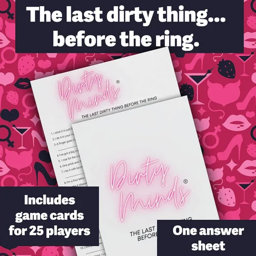 Miniatura 4 de TDC Games Juegos de despedida de soltera de Dirty Minds para adultos, juegos de despedida de soltera con pistas traviesas para 25 invitados