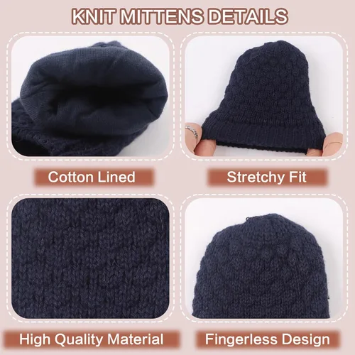 Miniatura 19 de Guantes de punto para bebés, niños y niñas, guantes de invierno para recién nacidos, guantes de 0 a 3 años