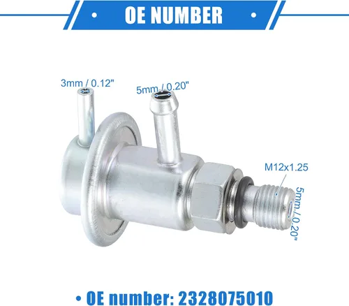 Miniatura 6 de Regulador de presión de inyección de combustible compatible con Toyota Land Cruiser Base 4.5L L6 - Gas 1993-1997, regulador de presión