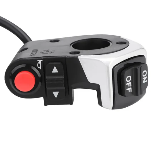 Miniatura 3 de Demeras 3 en 1 lámpara de bicicleta eléctrica cuerno Ebike lámpara interruptor bicicleta cuerno con lámpara frontal manillar para ciclismo
