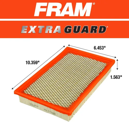 Miniatura 6 de Filtro de aire de motor FRAM Extra Guard de repuesto, fácil de instalar con protección avanzada del motor y rendimiento óptimo, CA7426