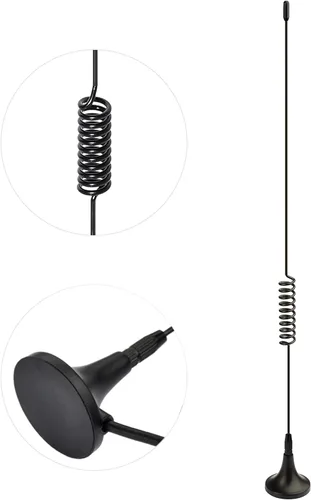 Miniatura 4 de Bingfu VHF UHF Radio aficionado Radio de radio móvil Escáner de radio Antena de escáner de policía Antena de escáner de policía Base magnética BNC
