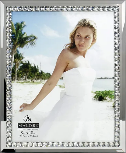 Miniatura 9 de Malden International Designs - Marco de fotos de cristal con joyas (5 x 7 pulgadas)