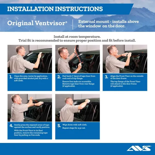 Miniatura 4 de Auto Ventshade 92956 Deflector para Visor de ventana original, 2 piezas. Solo apto para Chevrolet Silverado 1500/2500.
