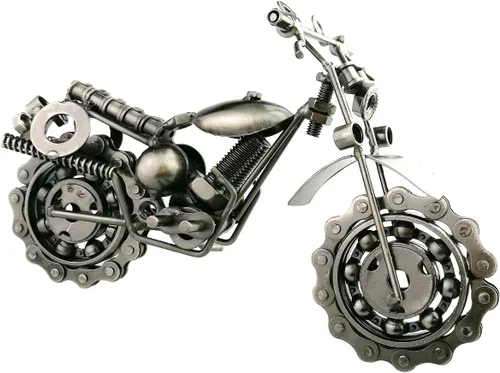Miniatura 6 de Winterworm Arte creativo retro de hierro modelo de motocicleta de metal colección Moto Adornos simples y modernos para decoración del hogar