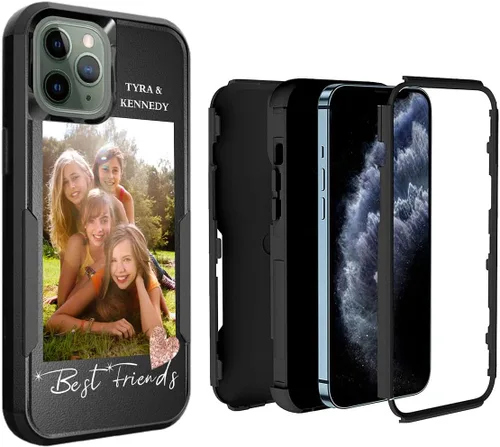 Miniatura 35 de Funda de fotos personalizada para iPhone 11 Apple Phone Plaid Collage - Imagen personalizada para hacer fotos en 3 híbridos gruesos resistentes