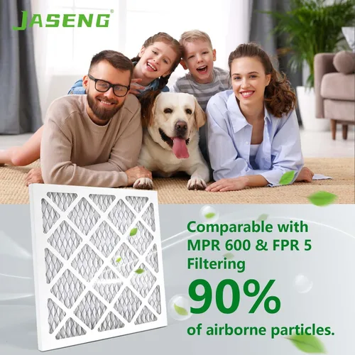 Miniatura 2 de Paquete de 4 filtros de aire para horno de 10 x 10 x 1, filtrado MERV 8 MPR 600 y FPR 5, reemplazo del filtro de aire HVAC