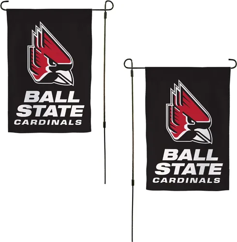 Desert Cactus Bandera de jardín de la Universidad Estatal de Bola BSU Cardinals Ball U Banner 100% poliéster (diseño A)