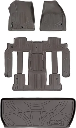 Miniatura 24 de SMARTLINER Juego de tapetes de piso de 2 filas compatibles con Buick Enclave 2008-2017 BMW (Alpina XB7) 2021-2021