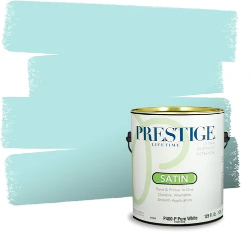 Miniatura 809 de Pintura Exterior + imprimación PRESTIGE, todo-en-uno, 1 galón, acabado mate, color comparable al Valspar* Royal Gray* VS151-Gris real