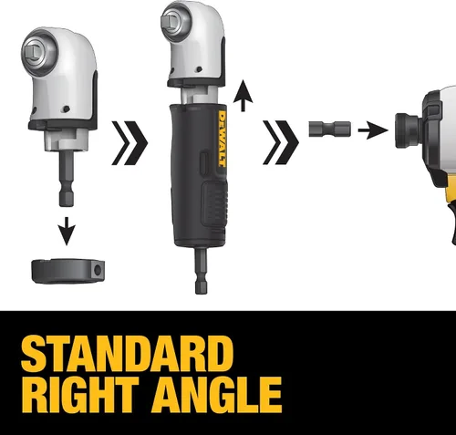 Miniatura 5 de DEWALT FLEXTORQ - Accesorio de accionamiento en ángulo recto, 1/4 de pulgada (DWAMRA14FT)