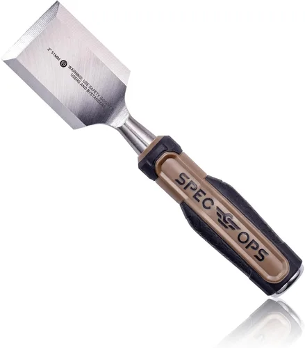 Miniatura 10 de Spec Ops Tools - Juego de cinceles de madera con cuchillas de acero de alto carbono, agarre absorbente de golpes, 4 piezas, 3% donado a veteranos