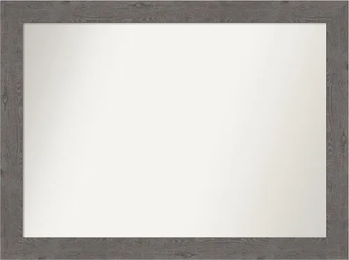 Miniatura 280 de Amanti Art Espejo de baño gris para sobre el fregadero, 31 x 48 pulgadas, espejo de tocador rectangular estrecho de color gris, marco de madera