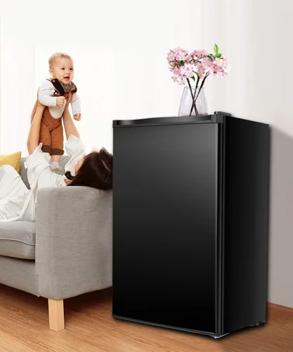 Miniatura 6 de Mini refrigerador compacto de 3.2 pies cúbicos, refrigerador debajo del mostrador con estantes de vidrio extraíbles para congelador pequeño