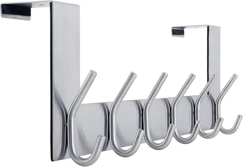 Miniatura 13 de WEBI Ganchos para Puerta Colgadores de Puerta: Toallero Sobre la Puerta con 6 Ganchos para Colgar, Colgador de Toallas Perchero de Puerta Colgador