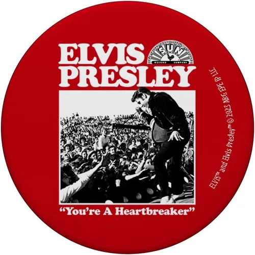 Miniatura 3 de Sun Records X Elvis Presley PopSockets PopGrip estándar You're A Heartbreaker