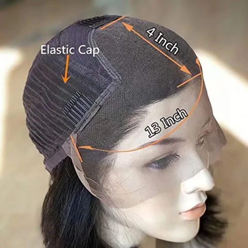Miniatura 7 de Match All Skin Blunt Cut Bob Glueless Lace Wig Pre Plucked Natural Baby Hair Short Bob Bone Straight 13X4 HD Invisible Lace Wig Braizilian Human