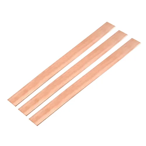 Miniatura 11 de MECCANIXITY 1 barra plana de cobre de 12 x 1 pulgada, barra de cobre de 1/4 pulgadas de grosor para proyectos arquitectónicos de sistemas de puesta