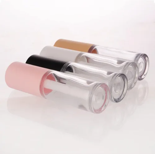 Miniatura 6 de COSIDEA 15 tubos vacíos de PETG grandes doe foot Wand Lip Gloss Tubes de 0.3 fl oz 0.33 oz tubo de brillo de labios nude con aplicador de cepillo